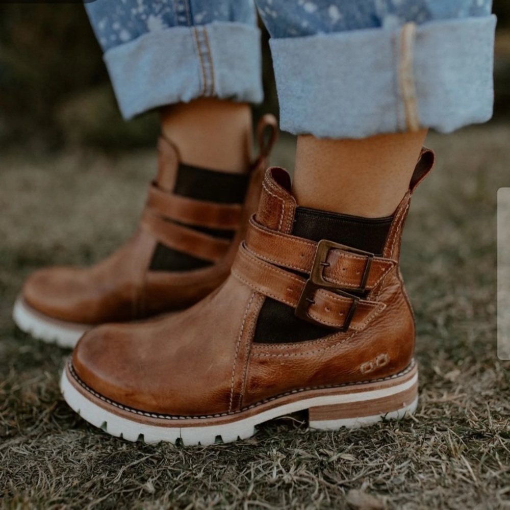 BED|STU ANKLE BOOTS. Never Worn. Tan. Size 6.